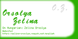 orsolya zelina business card